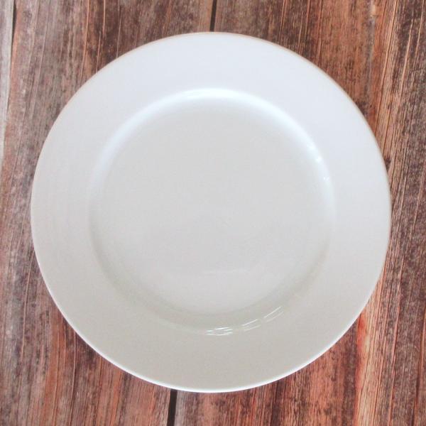 皿 リムプレート 24cm皿 ホテルベーシック 玉渕 白 洋食器 業務用 美濃焼 y12-26-12