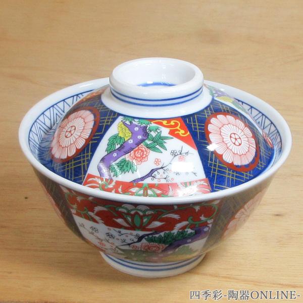 アンジェス 日本製 錦牡丹蓋丼 段付【4組セット】どんぶり