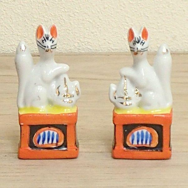 稲荷 キツネ 錦4.0磁器 美濃焼 23y4022-601 : 四季彩-陶器ONLINE