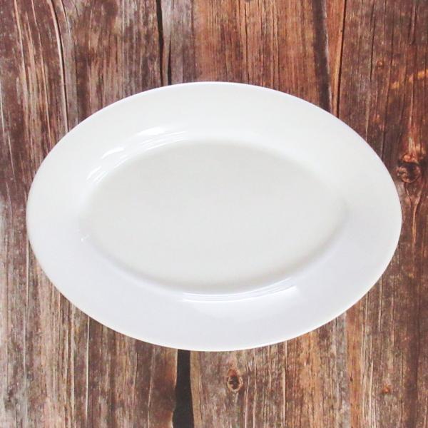 皿 26cm オーバルプラター 楕円皿 白 フォンテ おしゃれ 洋食器 業務用