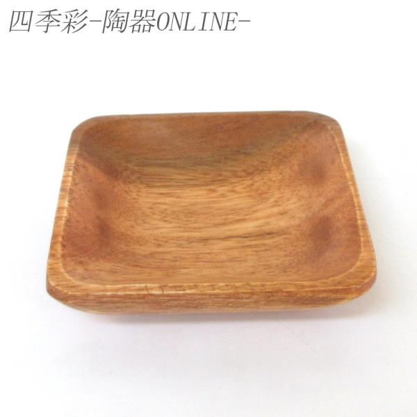 アカシア 10.8cm プレート 角型 木製食器 おしゃれ 業務用 在庫限り セール品
