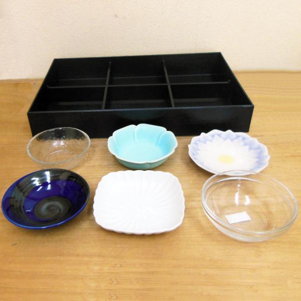 松花堂弁当箱 風 6つ仕切り箱 小鉢6個セット おしゃれ 業務用 和食