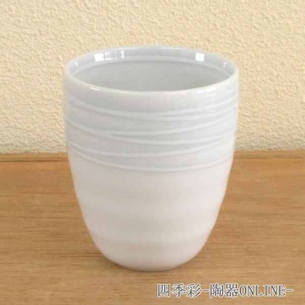 湯呑み 湯飲み 湯のみ茶碗 リップル湯飲み ほのか おしゃれ 業務用 和食器 美濃焼 M M 四季彩 陶器online 業務用食器 通販 Yahoo ショッピング