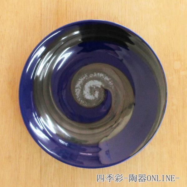 皿 取り皿 丸皿 5.0皿 16.5cm 銀彩ブルー おしゃれ 和食器 業務用 美濃