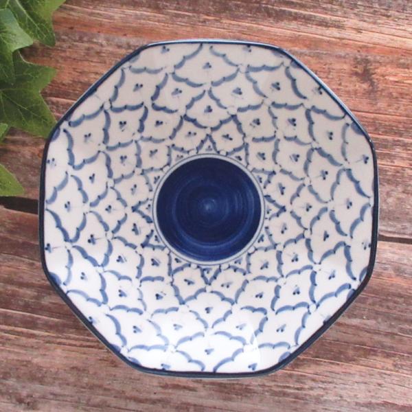 皿 八角皿 シューマイ チャーハン皿 19.5cm タイ風 食器 チェンマイ