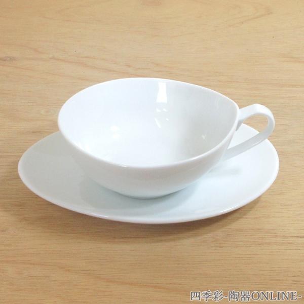 ティーカップソーサー 白磁 白い食器 Crecent クレセント おしゃれ