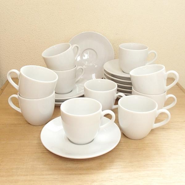 コーヒーカップ ソーサー 10客セット ホテルベーシック 白 コーヒーカップ ソーサー 10客セット ホテルベーシック 白