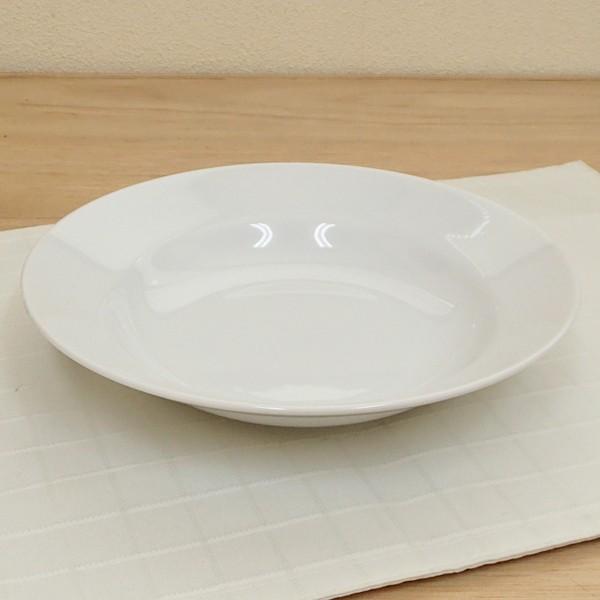 皿 スープ皿 パスタ皿 リムプレート 深皿 21cm 白 おしゃれ 業務用