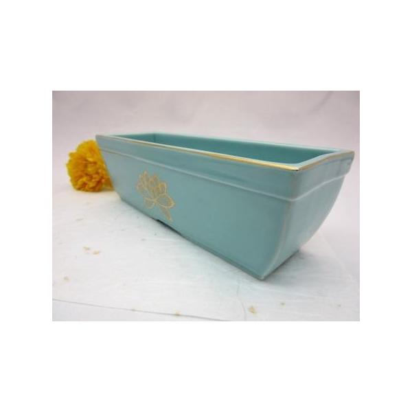 長角香炉 青磁上金ハス 6.0寸 : おぶつだんの志喜屋 - 通販 - Yahoo