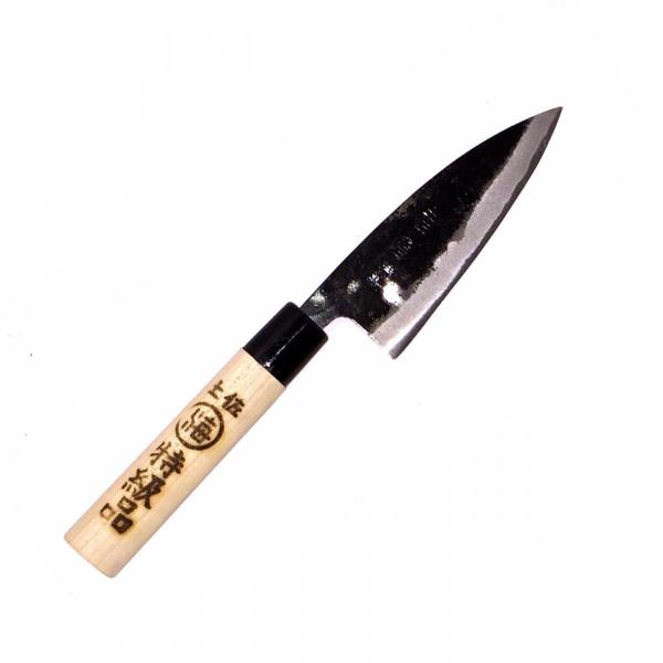 土佐刃物 舟行包丁 黒打 両刃 105mm(小包丁)丸海 : 土佐刃物と 土佐刃物 舟行包丁 黒打 両刃 105mm(小包丁)丸海 : 土佐刃物と