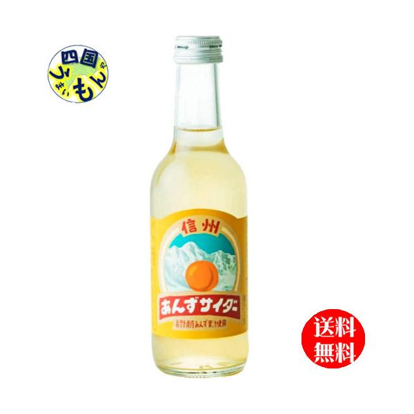 【2ケースセット】友桝飲料 信州杏サイダー 245ml瓶×24本入 ２ケース　48本  長野県