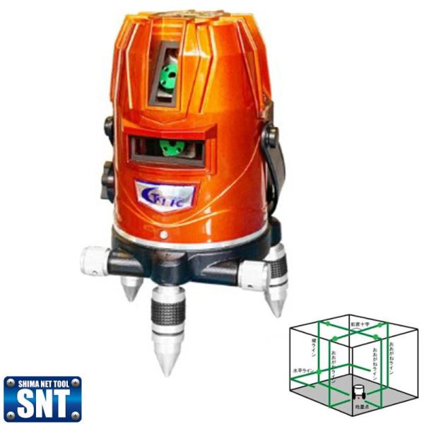 テクノ販売 LST-MO60 グリーンレーザー 4方向縦・横・地墨 テクノ販売 LST-MO60 グリーンレーザー 4方向縦・横・地墨