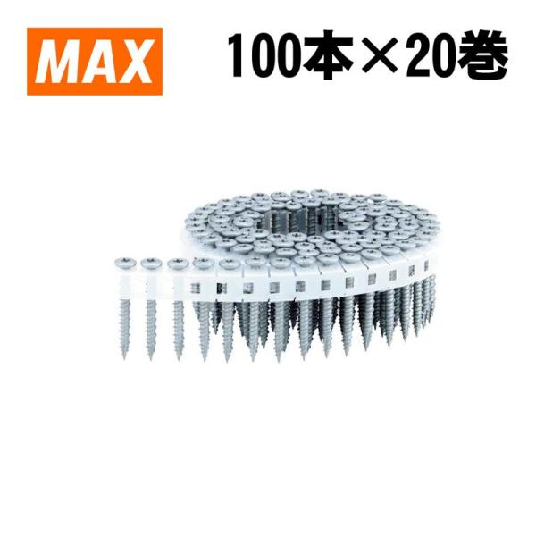 マックス（MAX） PS4541MR 41mm連結ねじ 100本×20巻 (ノンクロム