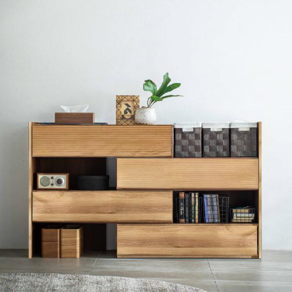 We DO Style SELECT タモ ブックチェスト　展示品 シギヤマ家具工業 チェスト おしゃれ 収納 衣類 大容量 木製 洋服 ロー