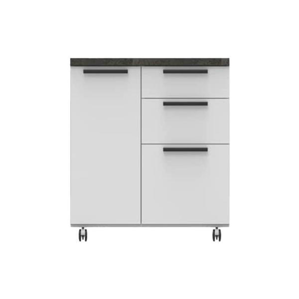 パモウナ キッチンカウンター 幅90 間仕切り 背面化粧 日本製