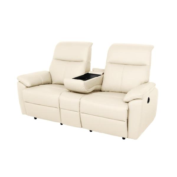 2.5人掛け電動ソファ ソフィアプレミアム(B-OMランク/OM956 ホワイト