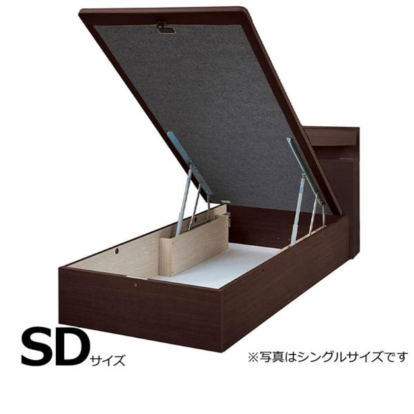 ドリームベッド ベッド ベッドフレーム セミダブル リフト 収納 衣類