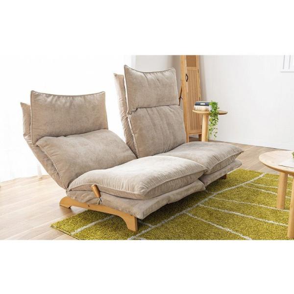 ソファ 座椅子 2人掛け ダブルクッション スラーブ ｂｅ ベージュ のレビュー クチコミとして参考になる投稿2枚 Roomclip Item