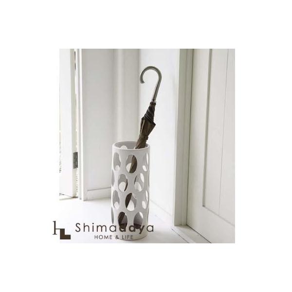 陶器傘立て アーバン ホワイト 6092 山崎実業 【YZ