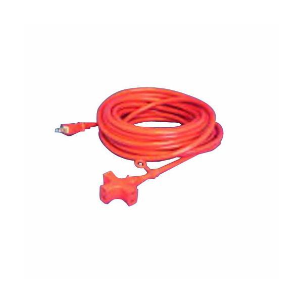 SEIWA 3ッ口ソフト延長コード15A-10M 赤 VCTM-10