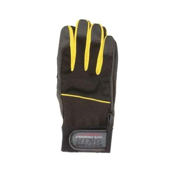 おたふく手袋 PU-KING K-17 ブラック/イエロー L 1双