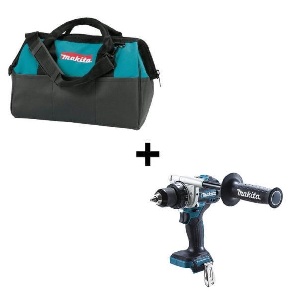 【島道具オリジナルセット】 マキタ DF486DZ 充電式ドライバドリル(本体のみ)+トートバッグ ツールバッグ 【DF486DZ+831253-8】コードレス ◆