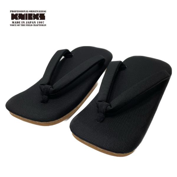KNICKS(ニックス) BA-SL 天板コーデュラバリスティック生地雪駄 L■天板生地 コーデュラバリスティック生地採用■底 コルク＋合成ゴム採用（※低反発クッション入）■サイズ L (26.0-26.5cm)■ノンストップかかと■左右対...