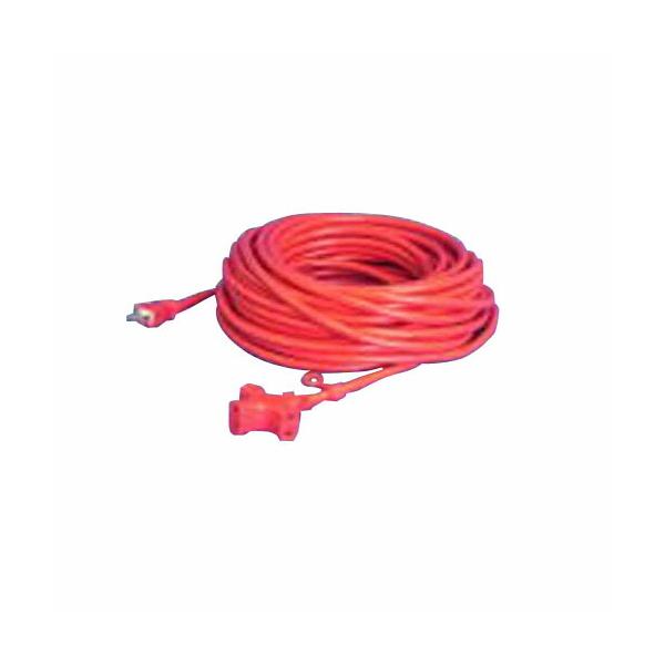 SEIWA 3ッ口ソフト延長コード15A-20M 赤 VCTM-20