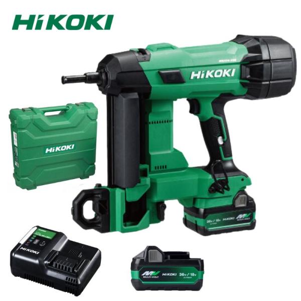 ハイコーキ（旧：日立工機） NC1840DA(2XPZ)  コードレスコンクリート釘打機 18V セット品(本体・BSL36A18X ×2個・充電器) ◆