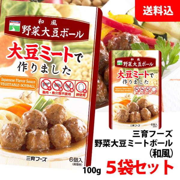 三育フーズ 和風野菜大豆ボール 大豆ミートボール 15個