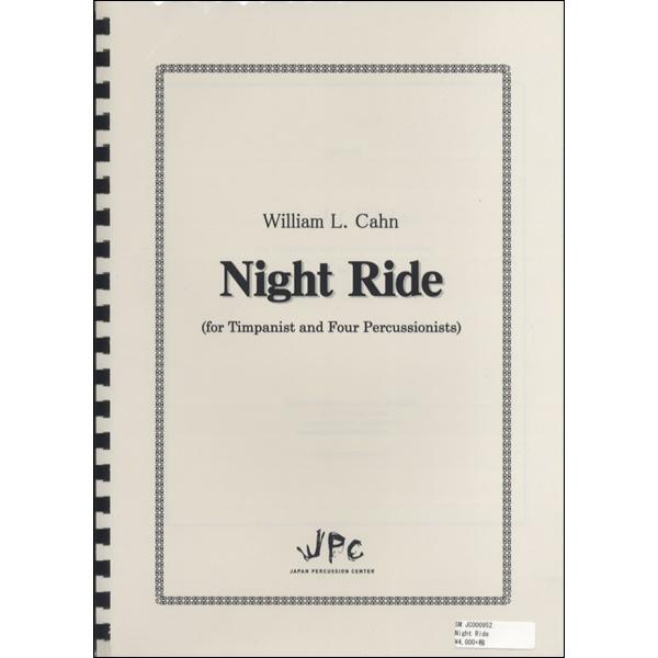 楽譜 JC000952JPC楽譜 Night Ride for Timpanist and Four Percussionists 5重奏 ／ コマキ通商