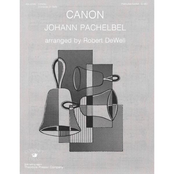 楽譜 輸入 ハンドベル カノンハンドベル（3 octaves， 21 bells） Canon for Handbell /Johann Pachelbel ／ (株)テーヌ商会