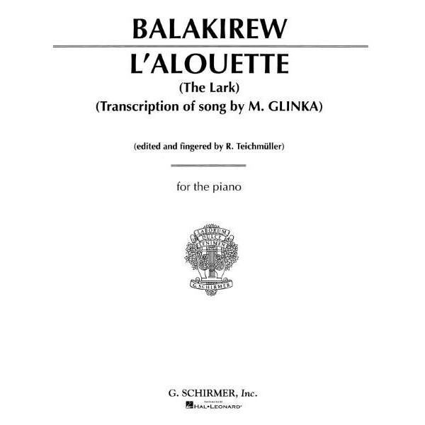 楽譜 輸入 ひばり （ピアノソロ） L’Alouette (The Lark) /Mily Balakirev ／ (株)テーヌ商会