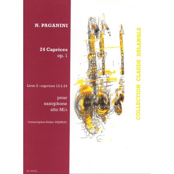 楽譜 輸入 アルトサックスソロ 24のカプリス Op． 1 第2巻 （No． 13−24） 24 Caprices Volume 2 (Alto Saxopho ／ (株)テーヌ商会