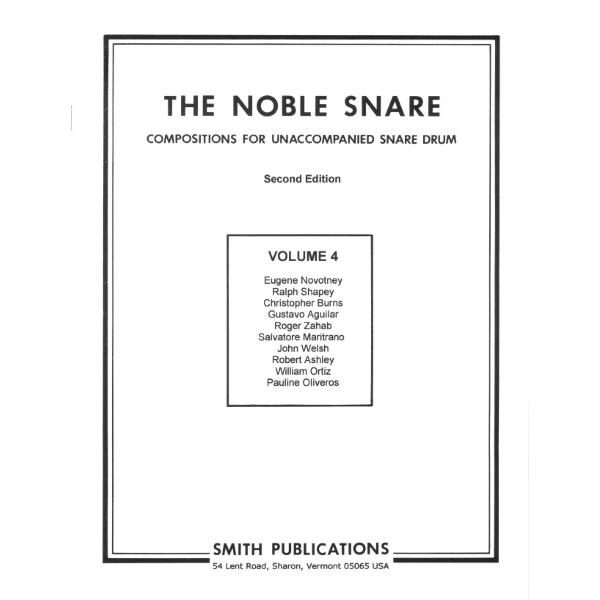 楽譜 輸入 スネアドラムソロ ノーブル・スネア 第4巻 The Noble Snare Vol 4 (Smith Publications) ／ (株)テーヌ商会
