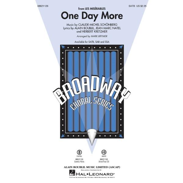 楽譜 10冊以上で注文可輸入 ワン・デイ・モア（「レ・ミゼラブル」より）／One Day More (from Les Miserabl ／ (株)テーヌ商会