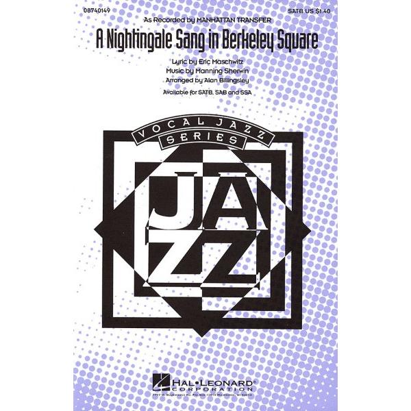 楽譜 10冊以上で注文可輸入 バークリースクエアのナイチンゲール／Nightingale Sang in Berkeley Square A ( ／ (株)テーヌ商会