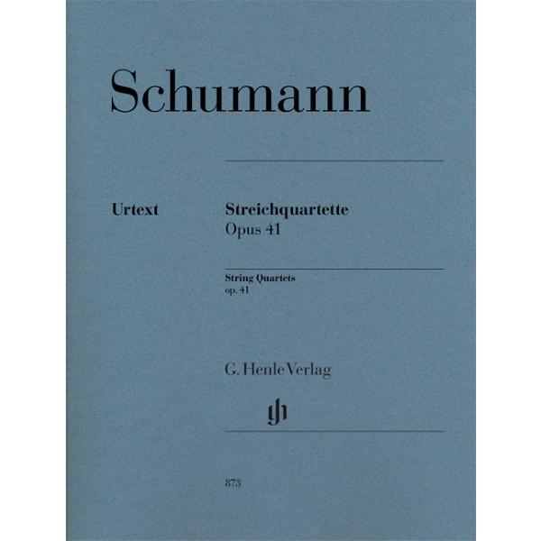 楽譜 輸入 弦楽四重奏 弦楽四重奏曲 作品41 String Quartets op.41／シューマン R. Schumann Robert/HN873 ／ HENLE ヘンレ原典版(P)