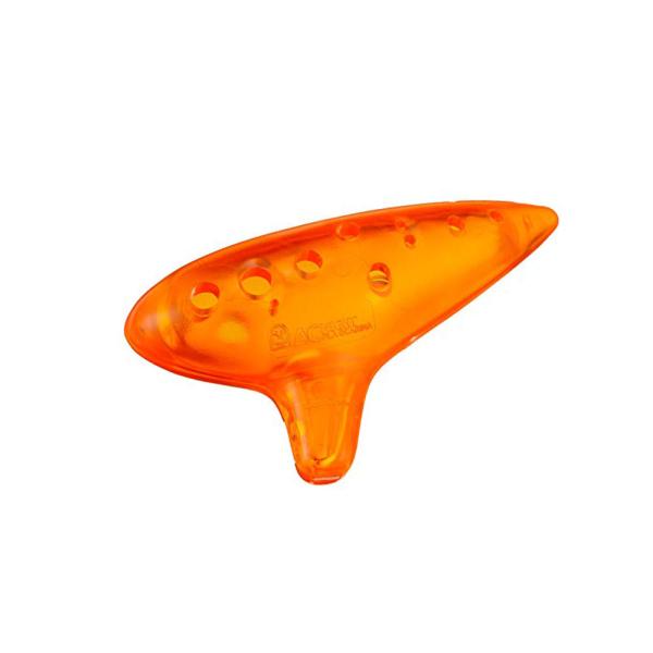 NIGHT プラオカリナ AC アルトC調 オレンジ  プラオカリナは、割れにくい・リーズナブルな価格という手軽さから、お子様にも安心して遊んでいただけます。また、オカリナを触った事がない方にも、手軽に吹いていただき、陶器製のオカリナの雰囲...