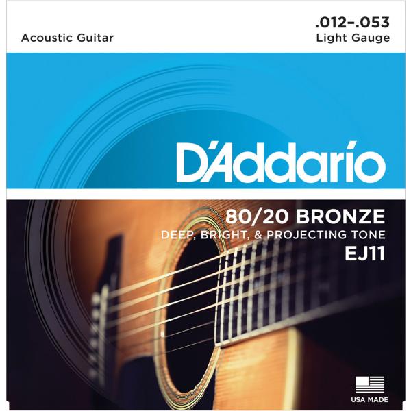 他サイト： D'Addario ダダリオ EJ11 80/20ブロンズ 12-53 ライト アコースティックギター弦の商品画像