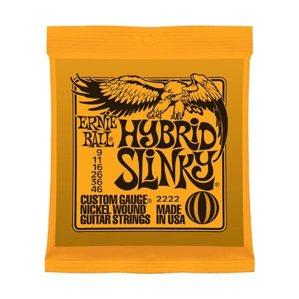 ERNIE BALL　アーニーボール　2222 09-46　弦　ダース　セット Amazon.com: Ernie Ball 2222 Hybrid Slinky 9-46 (6 Pack
