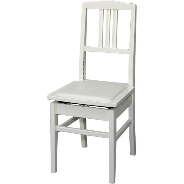 No.5 Backrest Piano Chair (White)