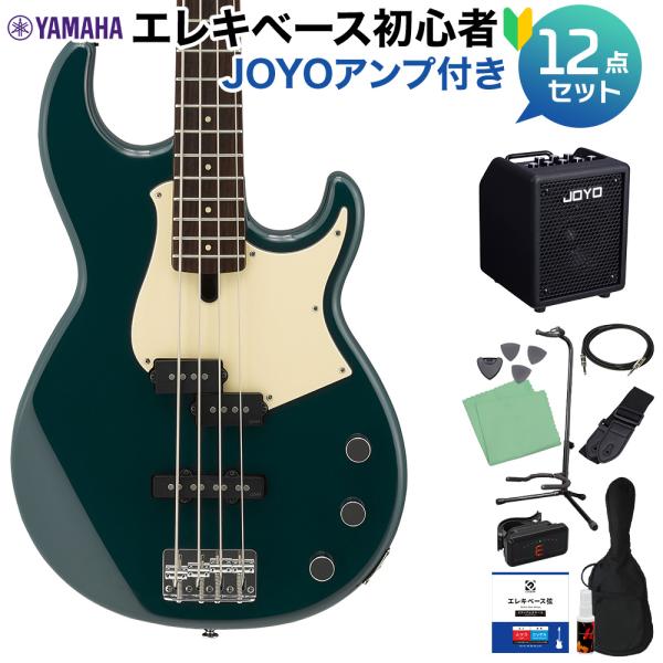 YAMAHA ヤマハ BB434 TB (ティールブルー) ベース 初心者12点セット 多機能アンプ付 BB400シリーズ Teal Blue
