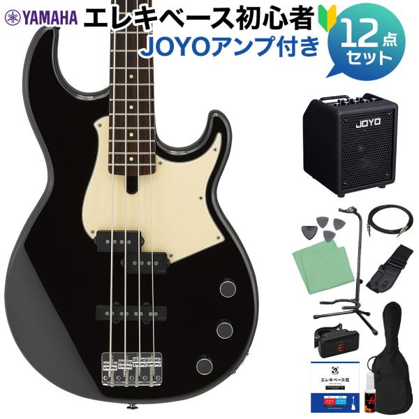 YAMAHA ヤマハ BB434 BL (ブラック) ベース 初心者12点セット 多機能アンプ付 BB400シリーズ Black