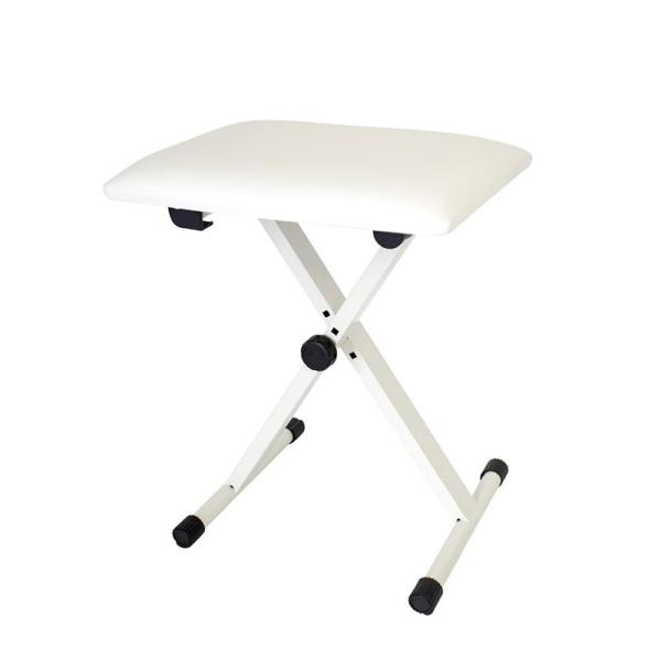 高さの段階調節ができる、折りたたみ式のX型イスです。