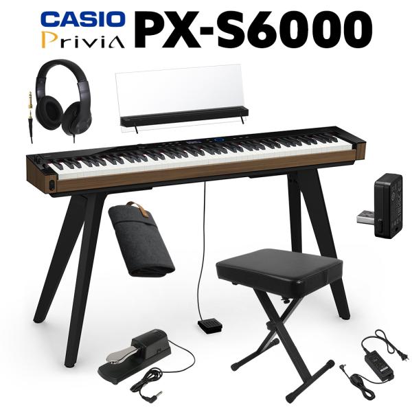 CASIO カシオ 電子ピアノ 88鍵盤 PX-S6000 BKヘッドホン・専用 CASIO カシオ 電子ピアノ 88鍵盤 PX-S6000 BKヘッドホン・専用