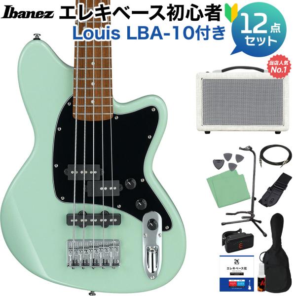 Ibanez アイバニーズ TMB35 MGR 5弦ベース初心者12点セット 島村楽器で一番売れてるベースアンプ付 30インチショートスケール