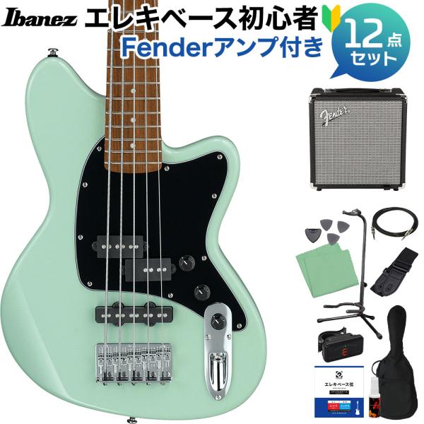 Ibanez アイバニーズ TMB35 MGR 5弦ベース初心者12点セット Fenderアンプ付 30インチショートスケール
