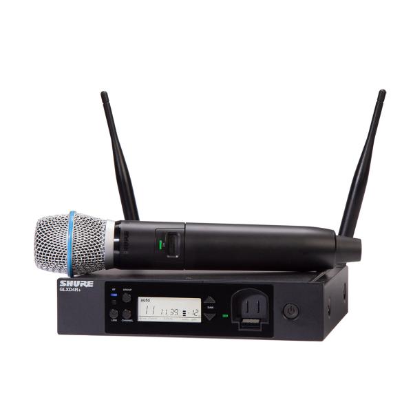 SHURE シュア GLX-D24R+ BETA87A ハーフラック型受信機付 ワイヤレスマイクセット ラックマウント対応 GLXD24R+J/B87A-Z2