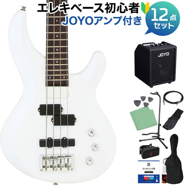 AriaProII アリアプロ2 IGB-STD PWH ベース初心者12点セット 多機能アンプ付 PJタイプ